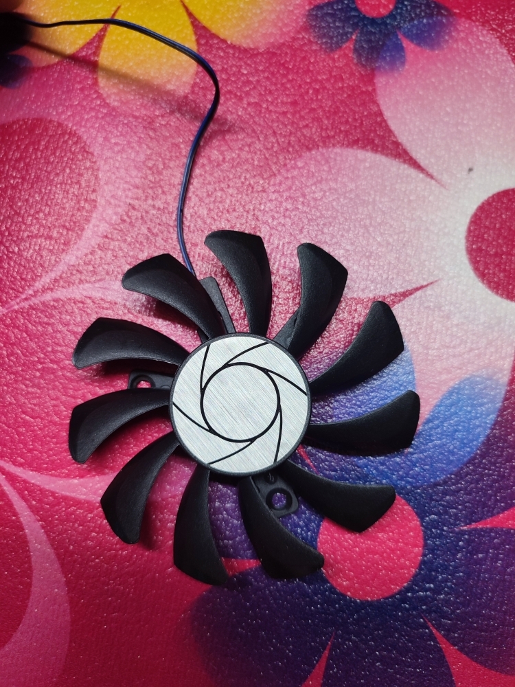 Ventilateurs GPU 75mm Pour GTX 1050 Ti - Double Ventilateur 2 Broches - Remplacement Refroidissement Carte Graphique