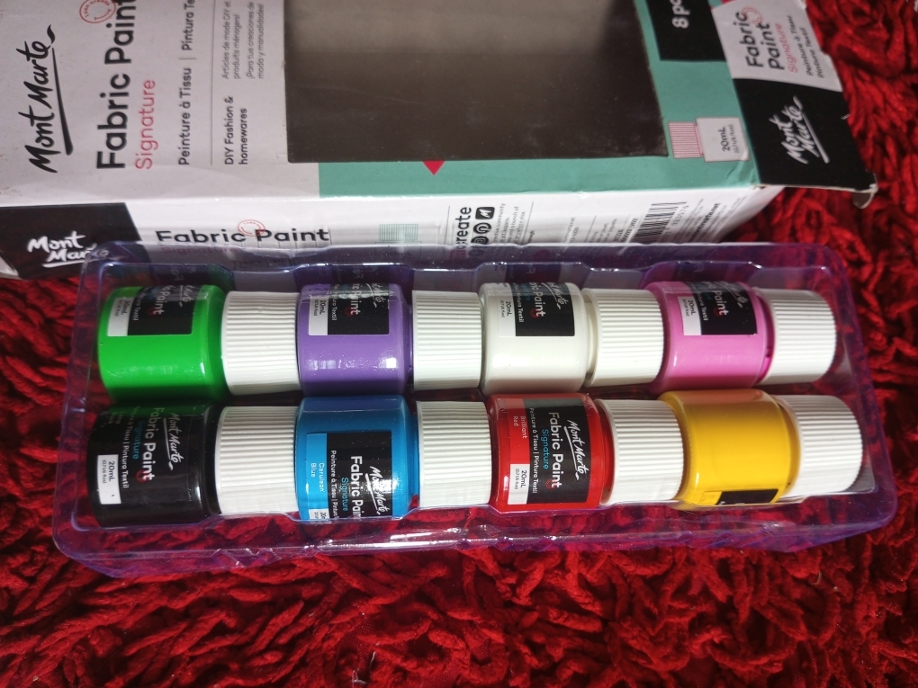 MONT MARTE Fabric Paint Set 8pc x 20ml