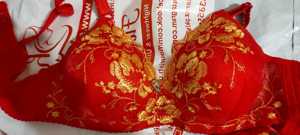 New Printed Front Lace Embroaidered Push Up Women Sexy Lace Brassiere  Padded Red Bridal Bra 516