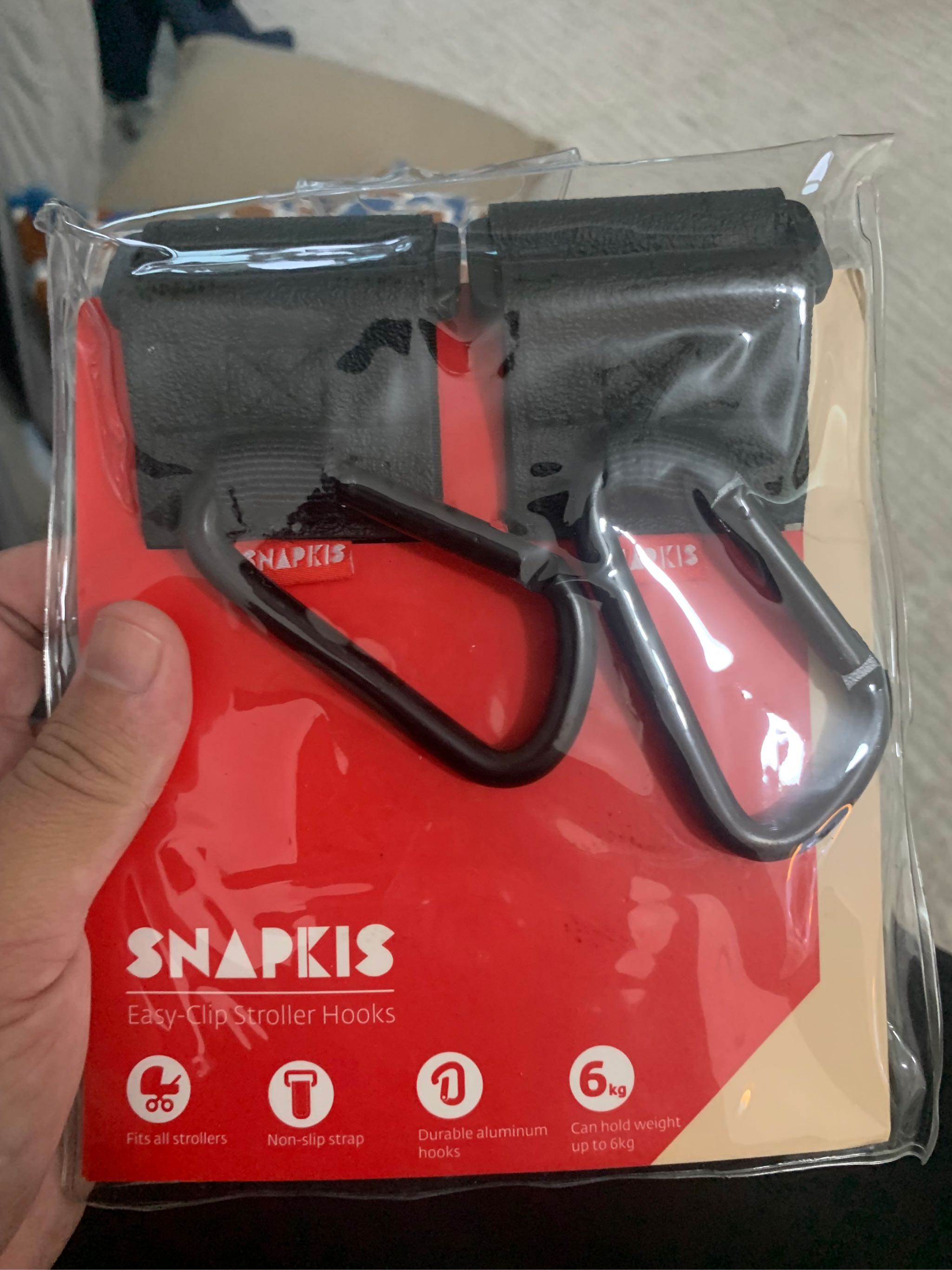 Snapkis Easy-Clip Stroller Hook