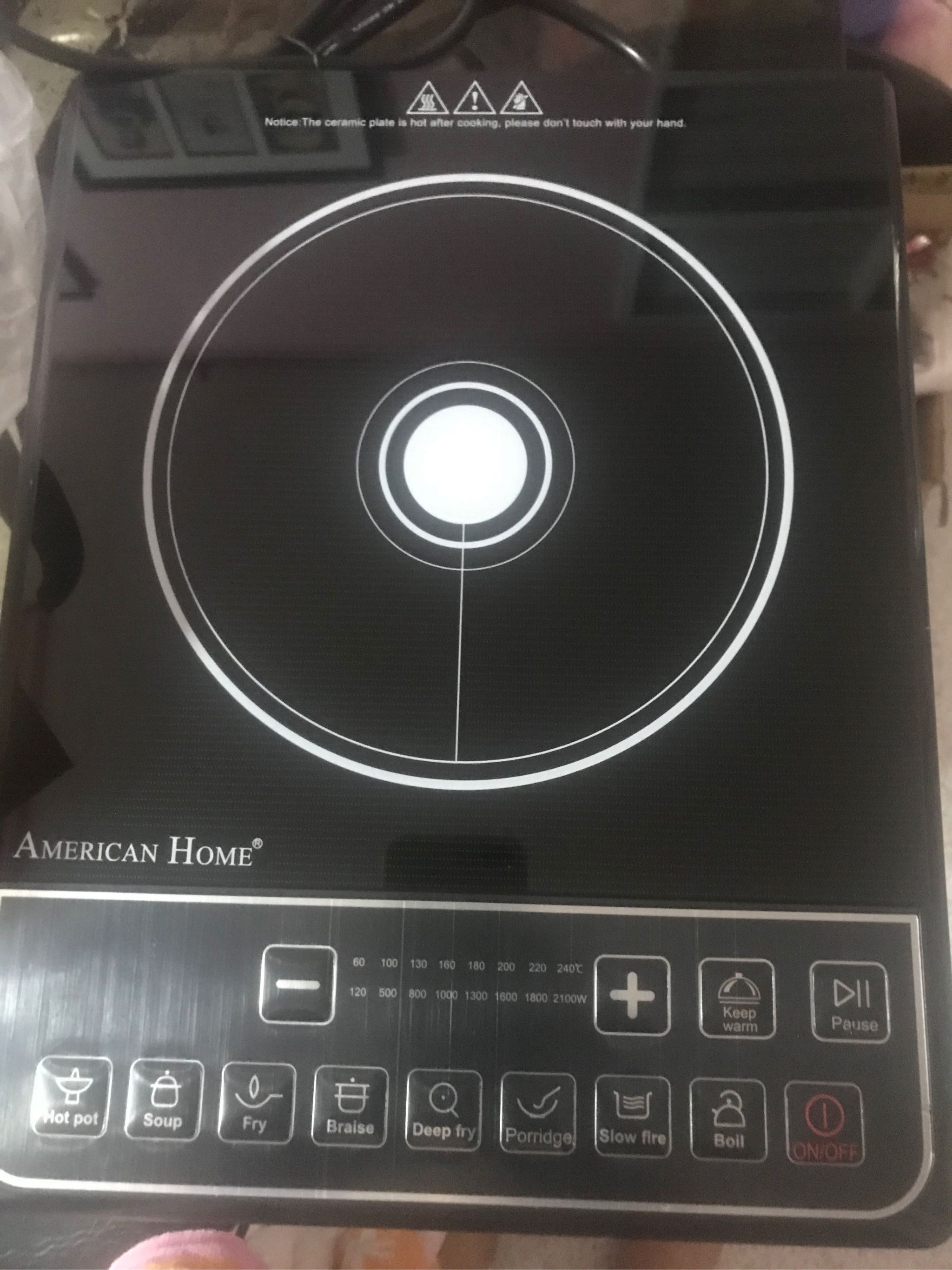American Home Single Induction Cooker Aic 3600b Lazada Ph