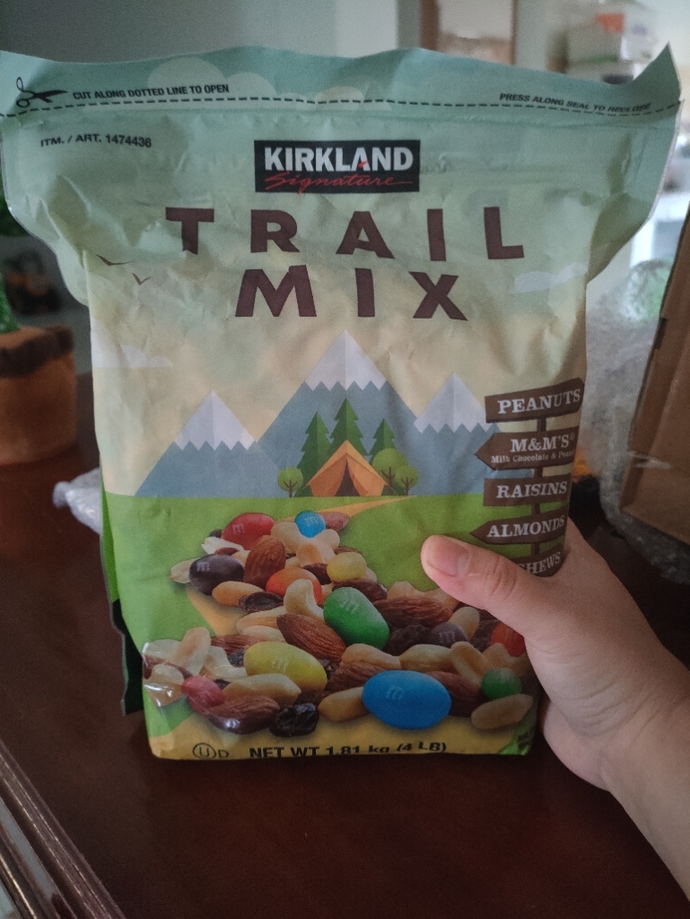 Kirkland Trail Mix with Nuts, M&M's & Raisins, 1.81/4 lbs