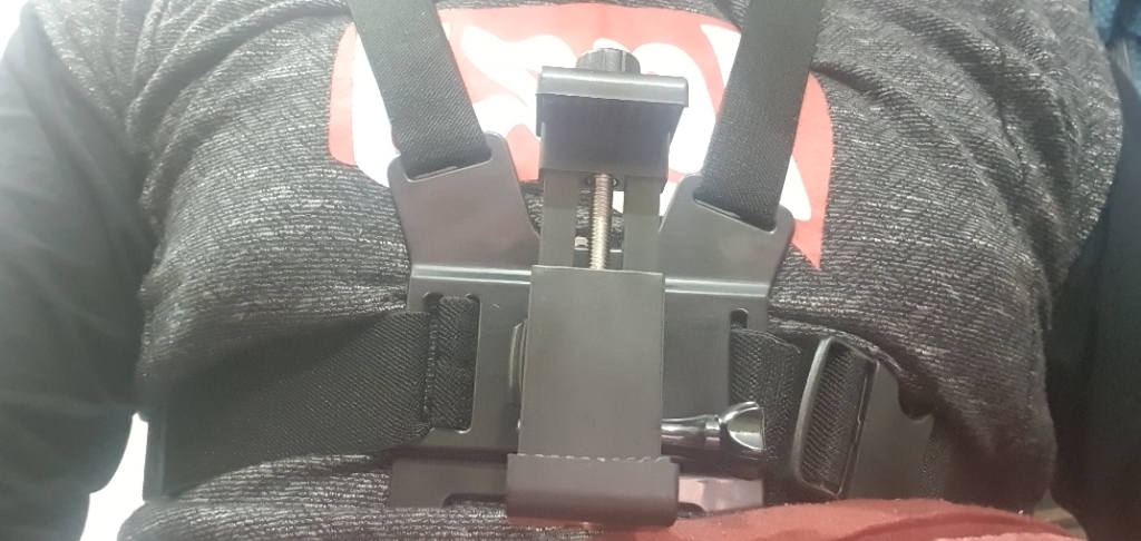 Adjustable Mobile Phone Chest Holder Mount Webbing Belt Strap Phone Holder  Harness - Universal for 4-5.5 inch Smartphone