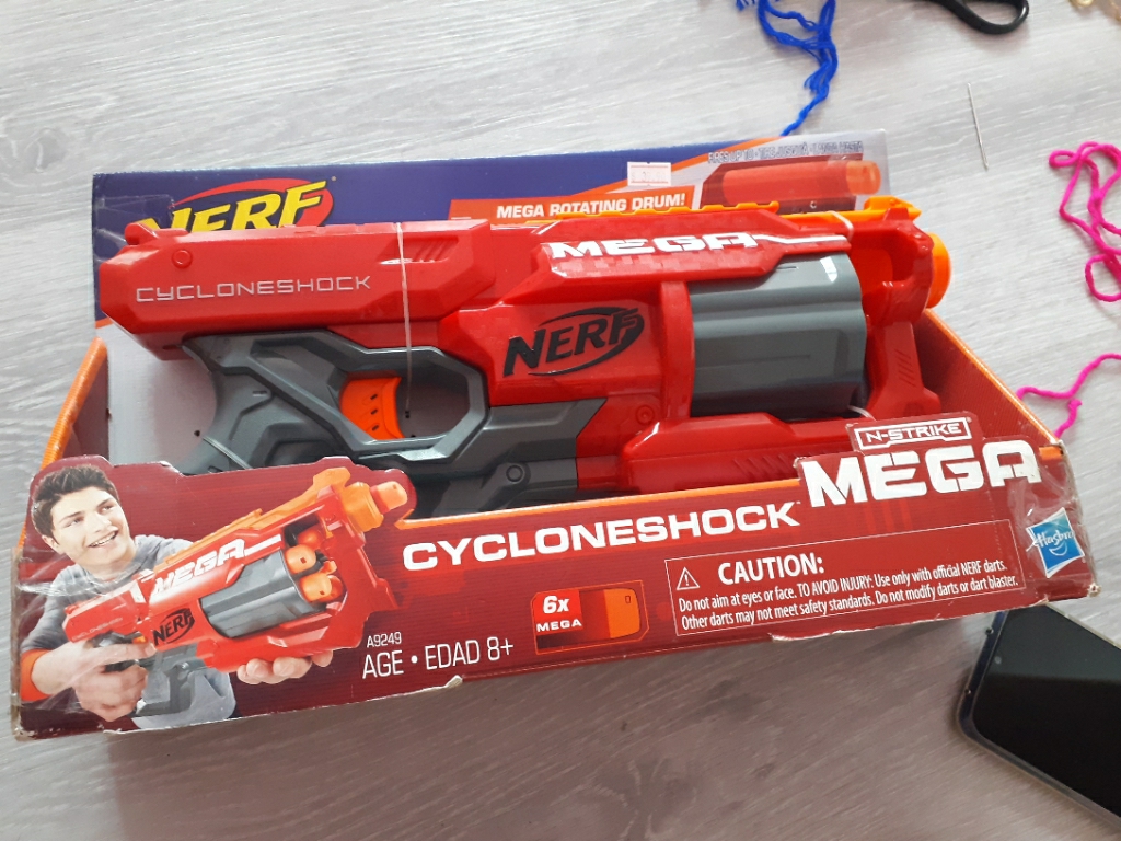 NERF N-strike Elite Mega CycloneShock Blaster A9249 for sale online