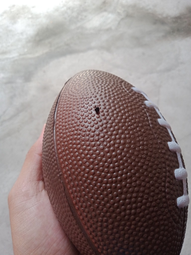 Mini Soft PU Foam Material Brown Anti-stress Rugby Soccer Squeeze Ball 