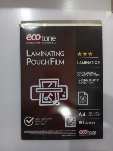 Ecotone A4 Lamination Sheets 80mm (50 sheets)
