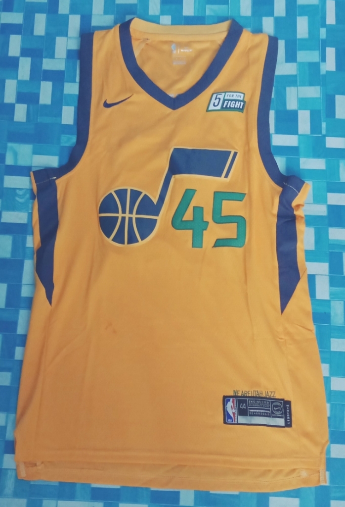 Nike / Jordan Youth Utah Jazz Donovan Mitchell #45 Yellow