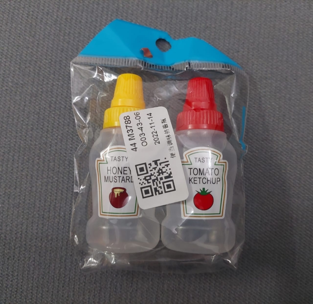 2pcs/set Portable Mini Ketchup Condiment Squeeze Bottles -Portable Mayo  Sauces Salad Bottles- Cooking Sauce Container Kitchen Accessories