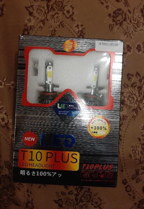 T10 Plus Led Headlight Bulbs For Car Low High Beam White Color