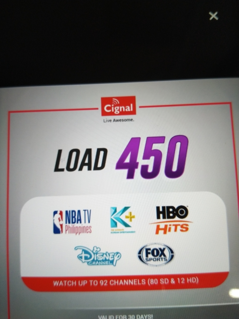 Cignal Load With Nba Premium Nba Channel In Cignal Cignal Nba Premium Smart  Unlimited Surf Promo