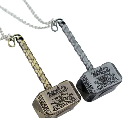 Pack -2 Metal Thor/Avengers Hammer Pendant/Locket/Necklace for Men