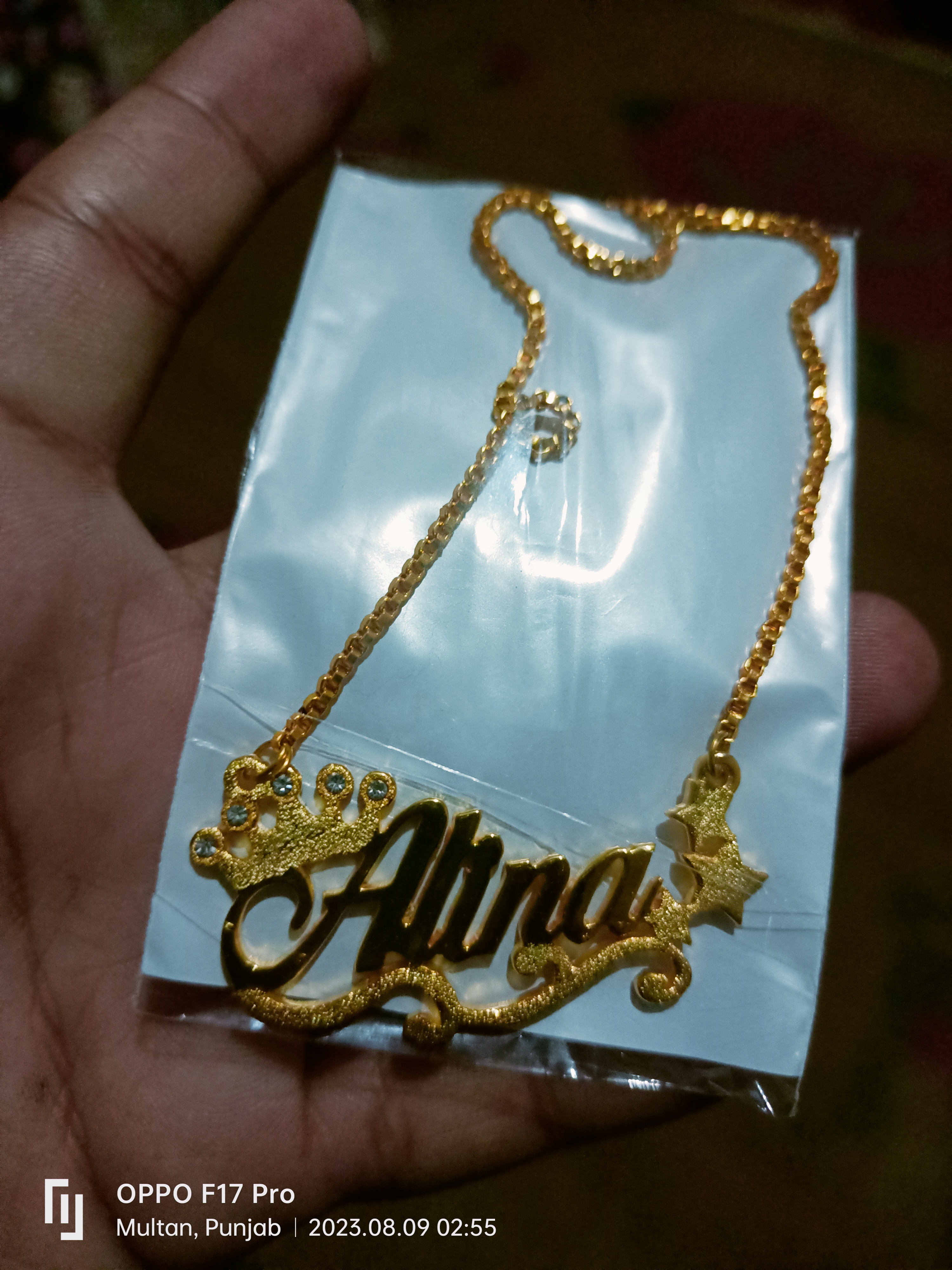 Customized Name Locket Golden Silver Name Locket For Girls, Name