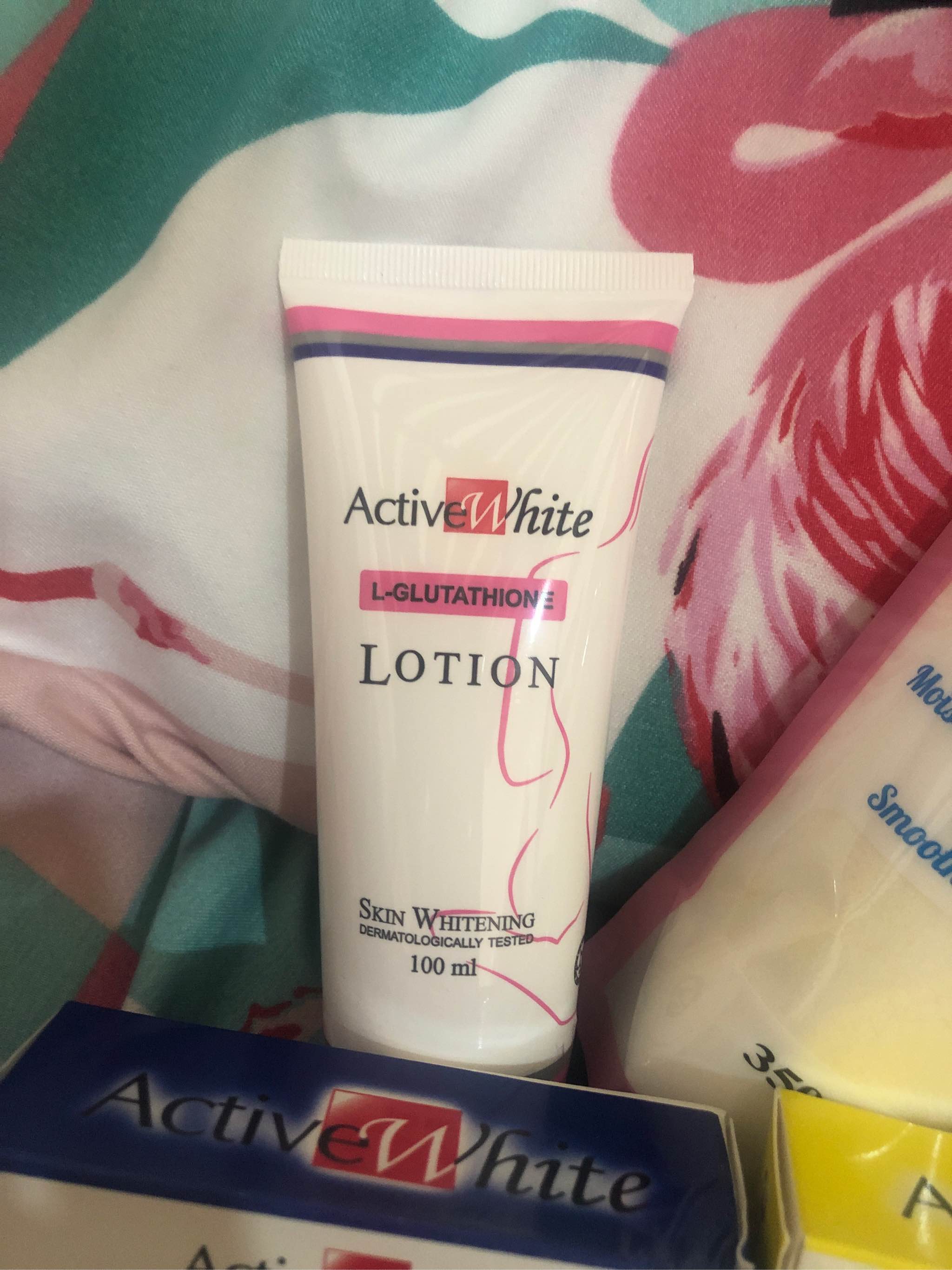 Active White L-Glutathione Lotion 100ml Water-Based Whitening Lotion  Non-Greasy Skin Whitening Cucumber Fragrance Lotion Single Item Body  Benefits - Lazada | Lazada PH
