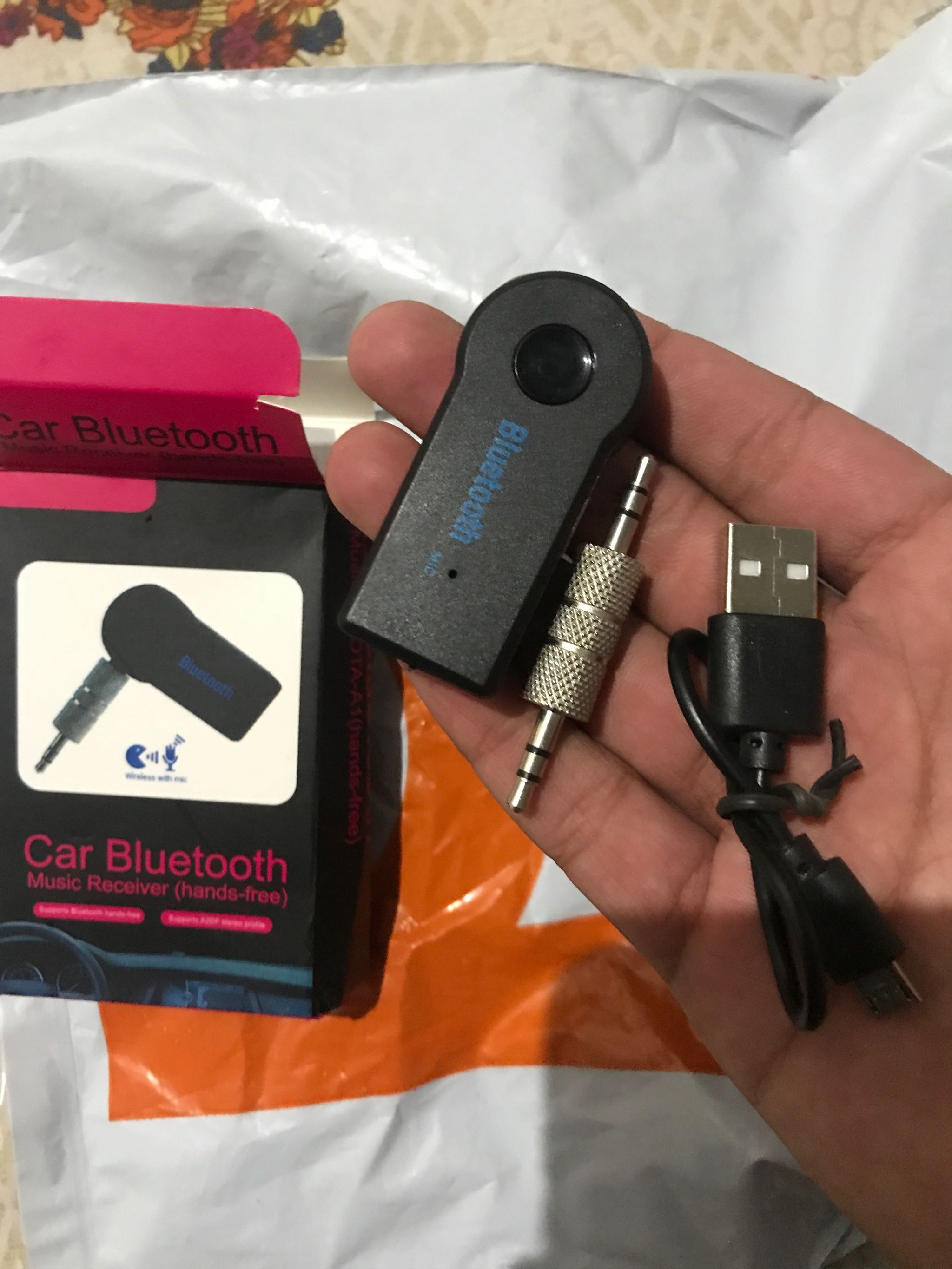  USB Car Bluetooth Music Receiver Adaptor