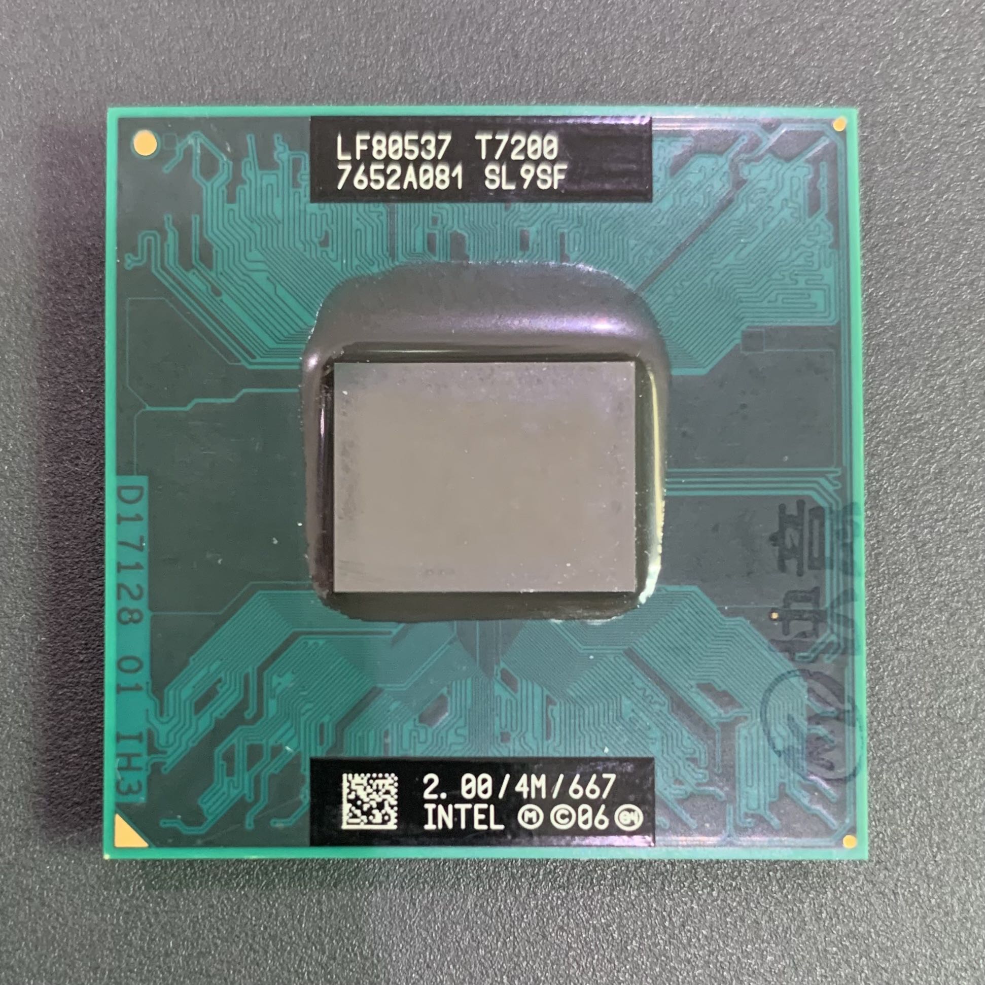 Intel Core 2 Duo T7200 SL9SF 2.0 GHz Dual-Core Dual-Thread CPU Processor 4M  34W Socket M / mPGA478MT