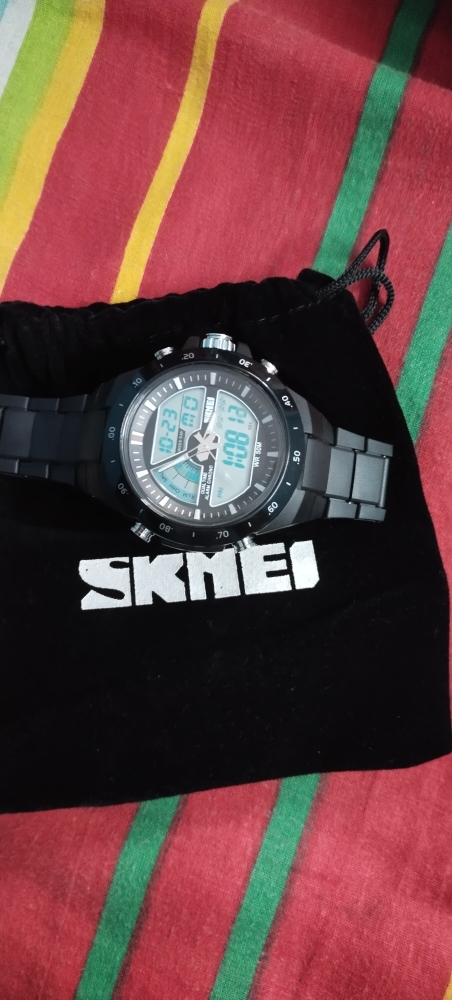 SKMEI Sports Fashion Digital Alarm Backlight Dual Display Military