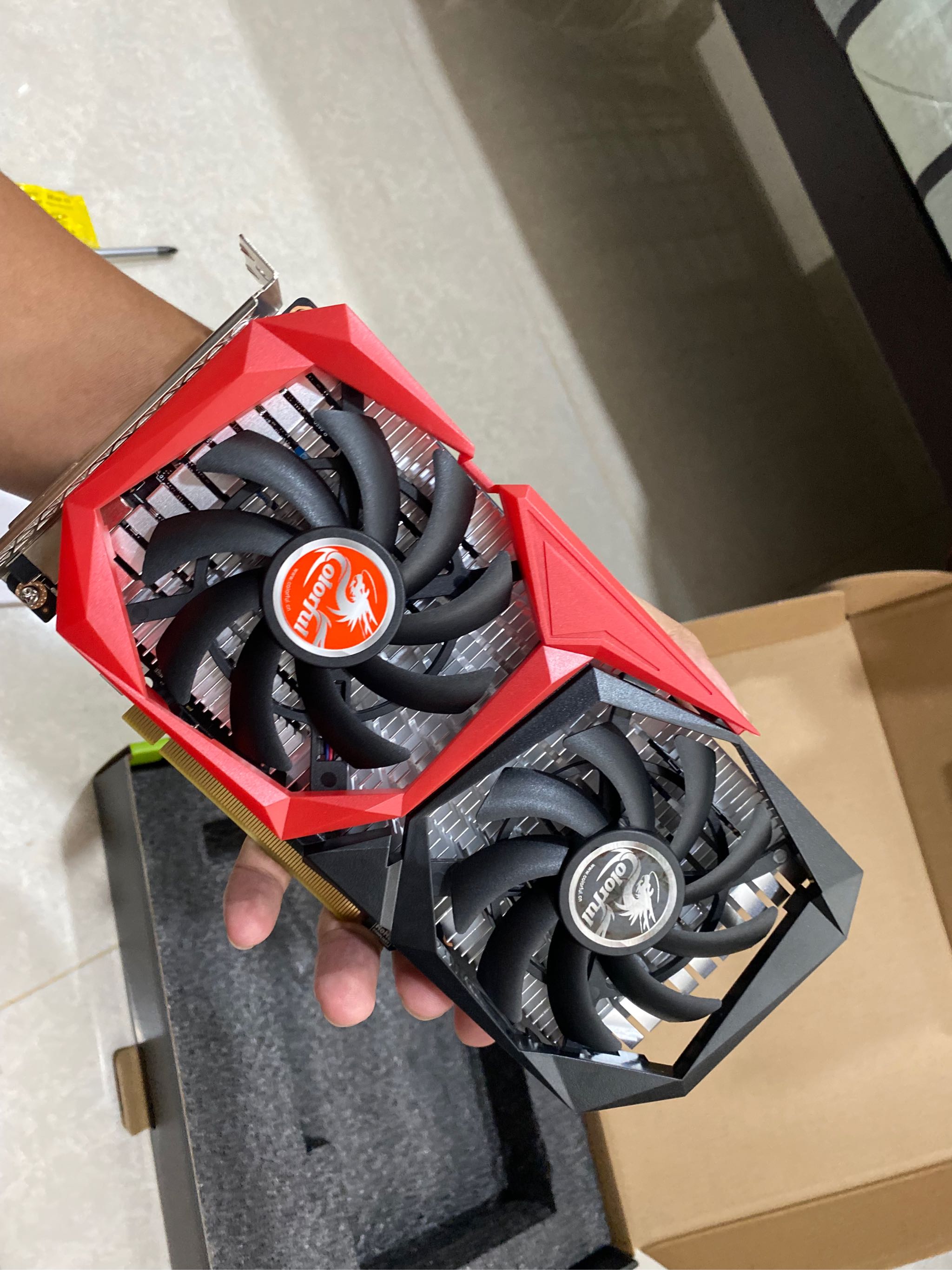 Colorful GeForce GTX 1650 NB 4GD6-V Graphic Card Dual Fans Compact