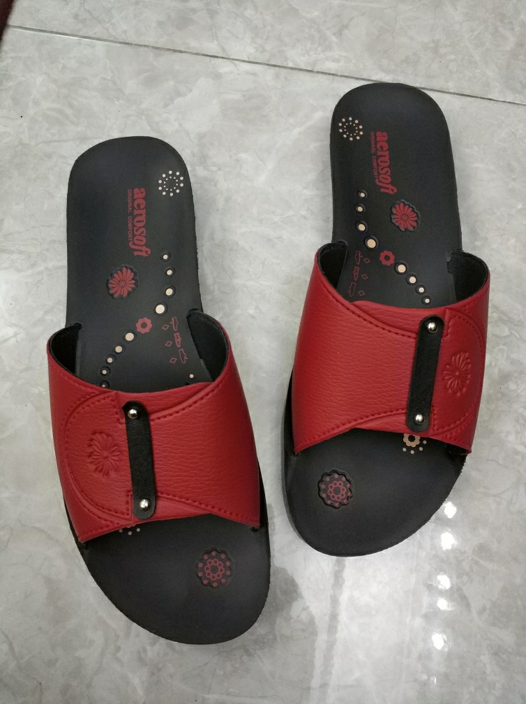  Aerosoft Synthetic Leather Slippers For Women S3202