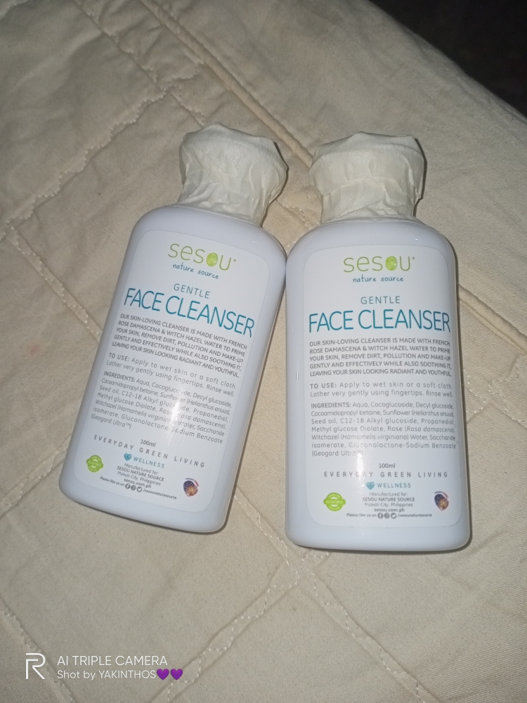 sesou nature source gentle face cleanser