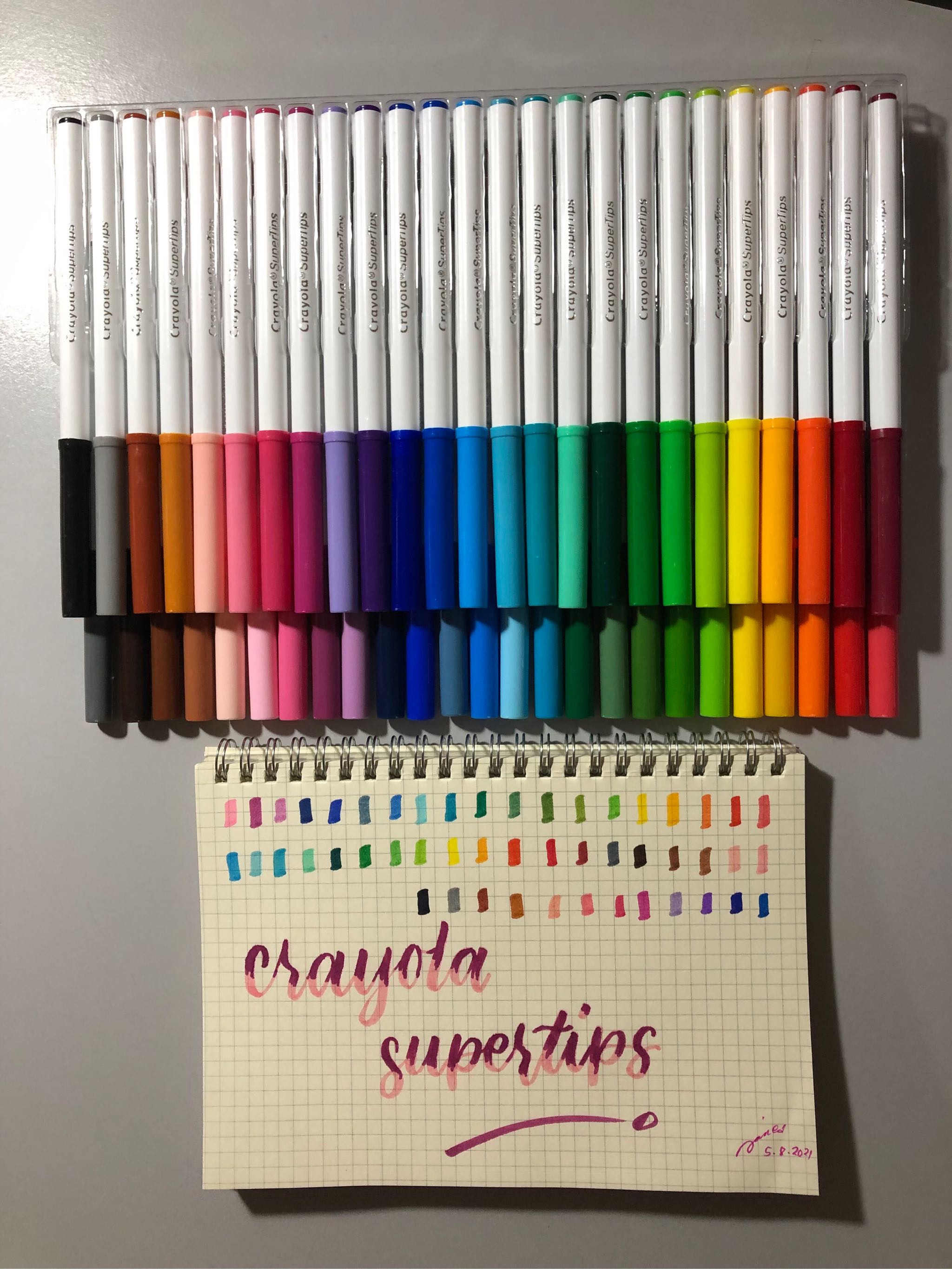 Crayola Supertips Color Chart 50 - Infoupdate Wallpaper Images