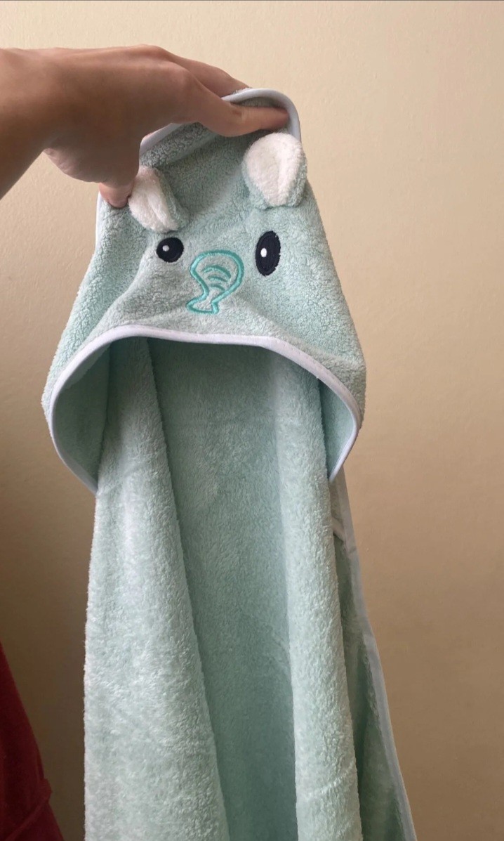 Baby Cap Velvet Towel, Washable, Size 32''*30''