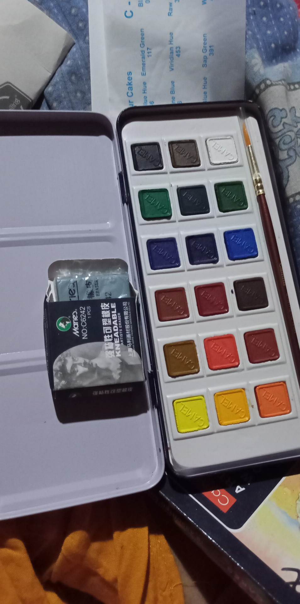 Camel Student Watercolors Cakes With Brush | 24 Shades | Perfect for  Beginners