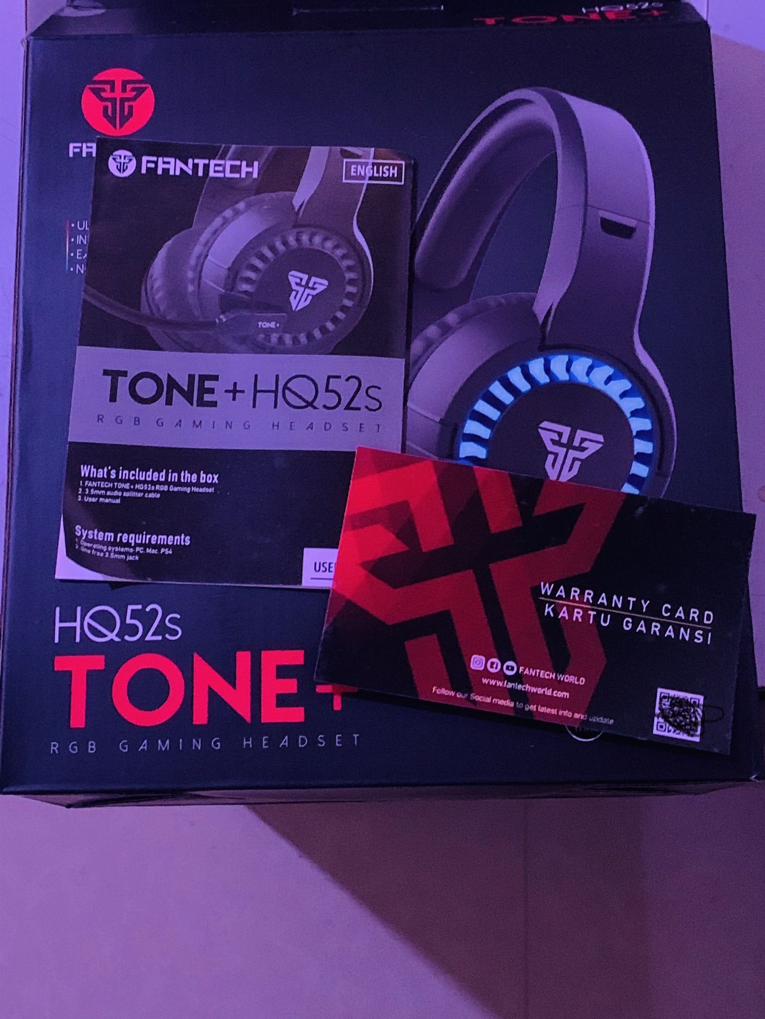 Fantech hq52s tone+ rgb gaming online headset