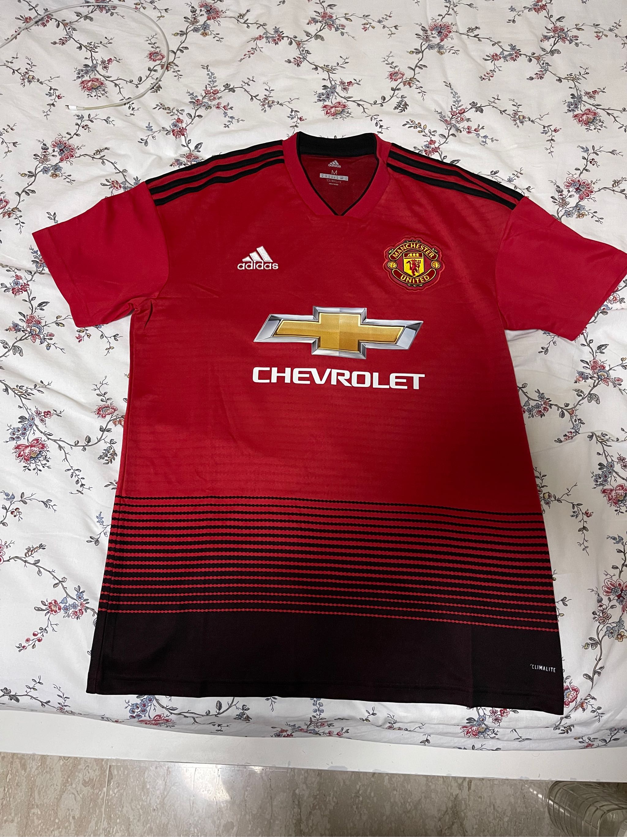 ADIDAS CG0040 Manchester United Football Soccer Home Shirt 2018-19 Size  Medium NEW