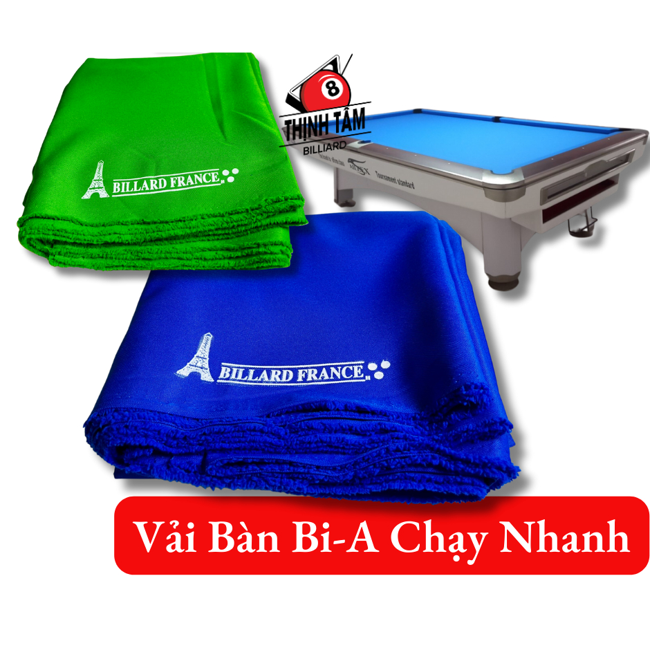 Vải bàn bida pháp chạy nhanh, vải bàn bi-a phăng - lỗ france