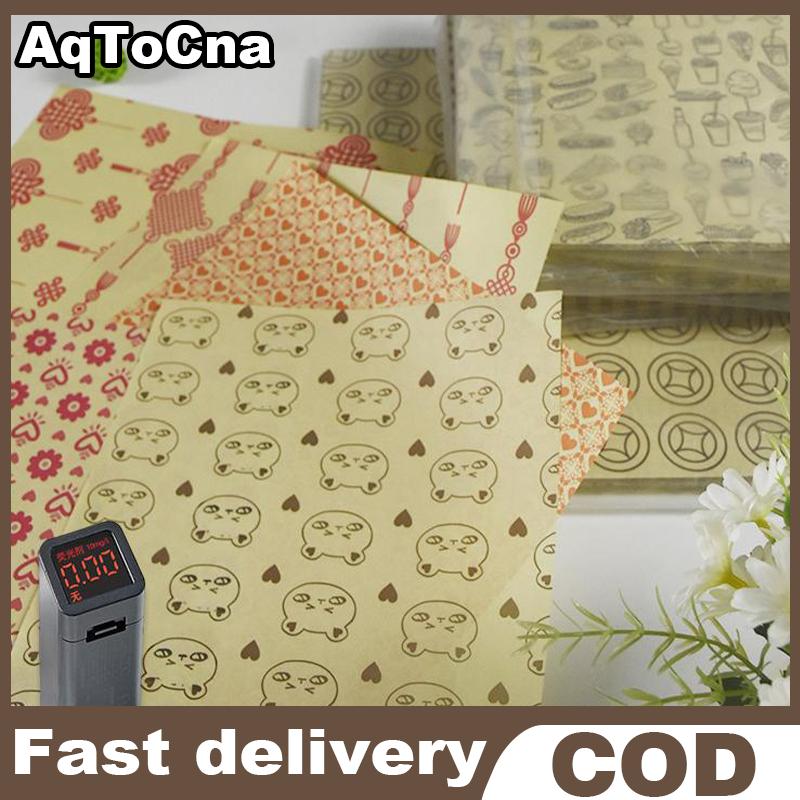 AqToCna แผ่นกระดาษดูดซับแซนด์วิชเบอร์เกอร์ทอดอาหาร50ชิ้นแผ่นรองจานกระดาษแว็กซ์และกระดาษอบ ราคา 32 บาท*ส่งฟรี