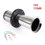 Classic Silver Air Horn for Vehicles - 115dB, 12V (Brand: ???)