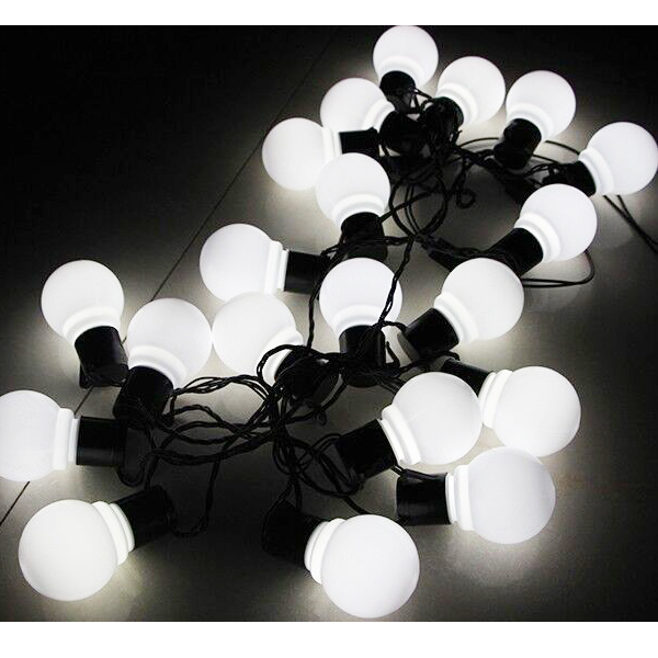 【Online】 10/20LEDs Garden Lawn Lamp 3M 6M LED Globe Bulb String Lights Outdoor Patio Landscape Wedding Christmas Holiday Decoration