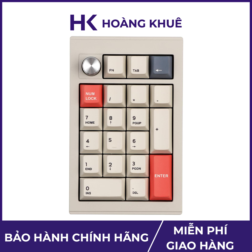 Bàn phím số numpad cơ vỏ nhôm Cidoo V21 - Hàng Chính Hãng