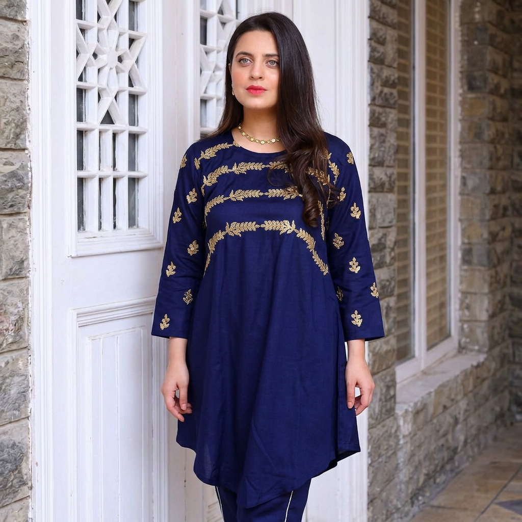 Designer Heavy Embroidered Chiffon Maxi Dress Stitched Ready-to-Wear Wedding Party Wear for Girls & Women - .pk