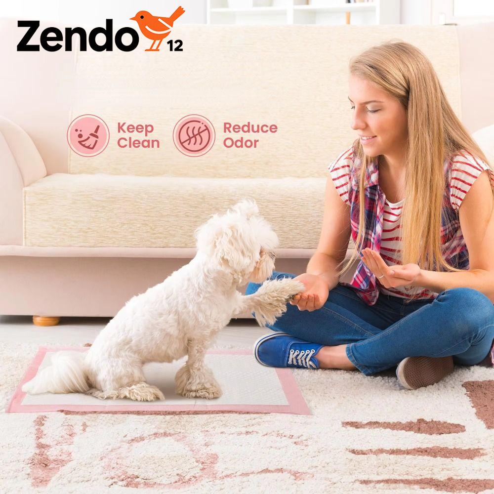 ZENDO12 100PCS Siêu thấm hút Đệm thú cưng Dùng một lần Dày hơn Thảm tã Đa chức năng Than tre Thảm tã tiểu tiện Trẻ mới biết đi