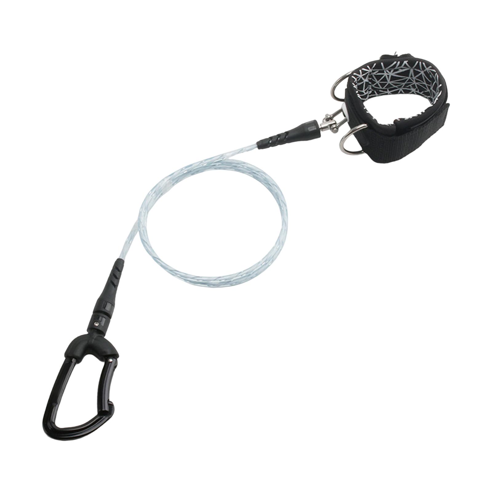 Freediving Lanyard Leash Diving Safety Rope for Water Sport Freediving Gear