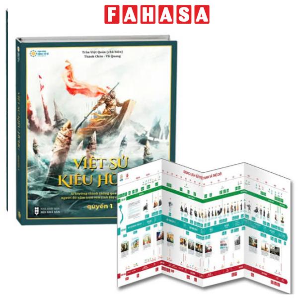  Fahasa - Sách - Việt Sử Kiêu Hùng - Quyển 1 - Bìa Cứng  Tái Bản 2025  - Tặng Kèm Tranh Việt Sử 4000 Năm  Tái Bản 2025  