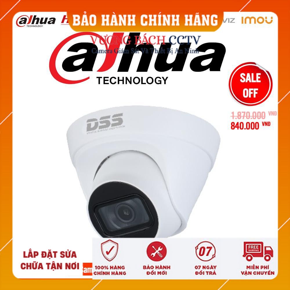 Camera IP Dome 2.0MP DAHUA DS2230TDIP-S2 chính hãng dss hoặc fpt