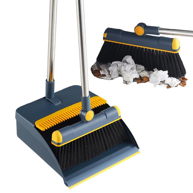 Broom And Dustpan Set Long Handle Desktop Sweeper Garbage Cleaning Shovel Suitable For Kitchen Bedroom Office Cleaning Tools