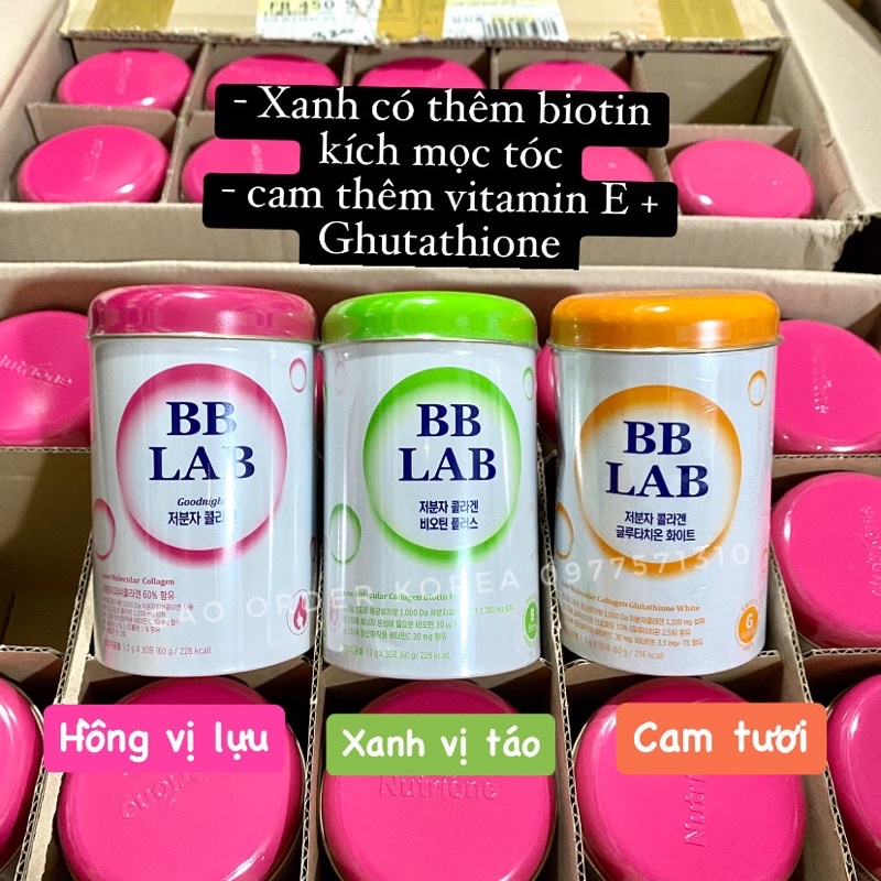 [Full hộp] Collagen Bb Lab hàn quốc 30 gói - 3 vị