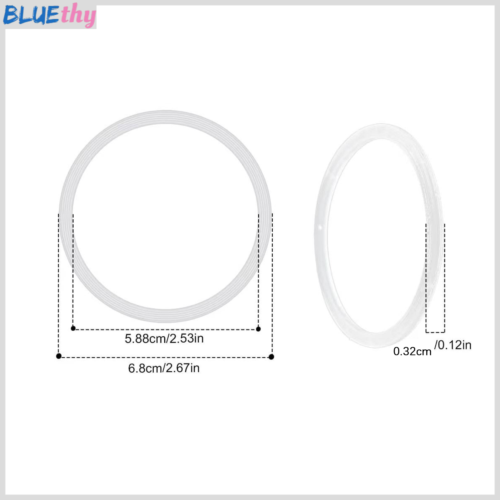 6Pcs Water Bottle Gasket Replacement for Owala FreeSip Easy to Replace Silicone Lid Seal O Ring Seal