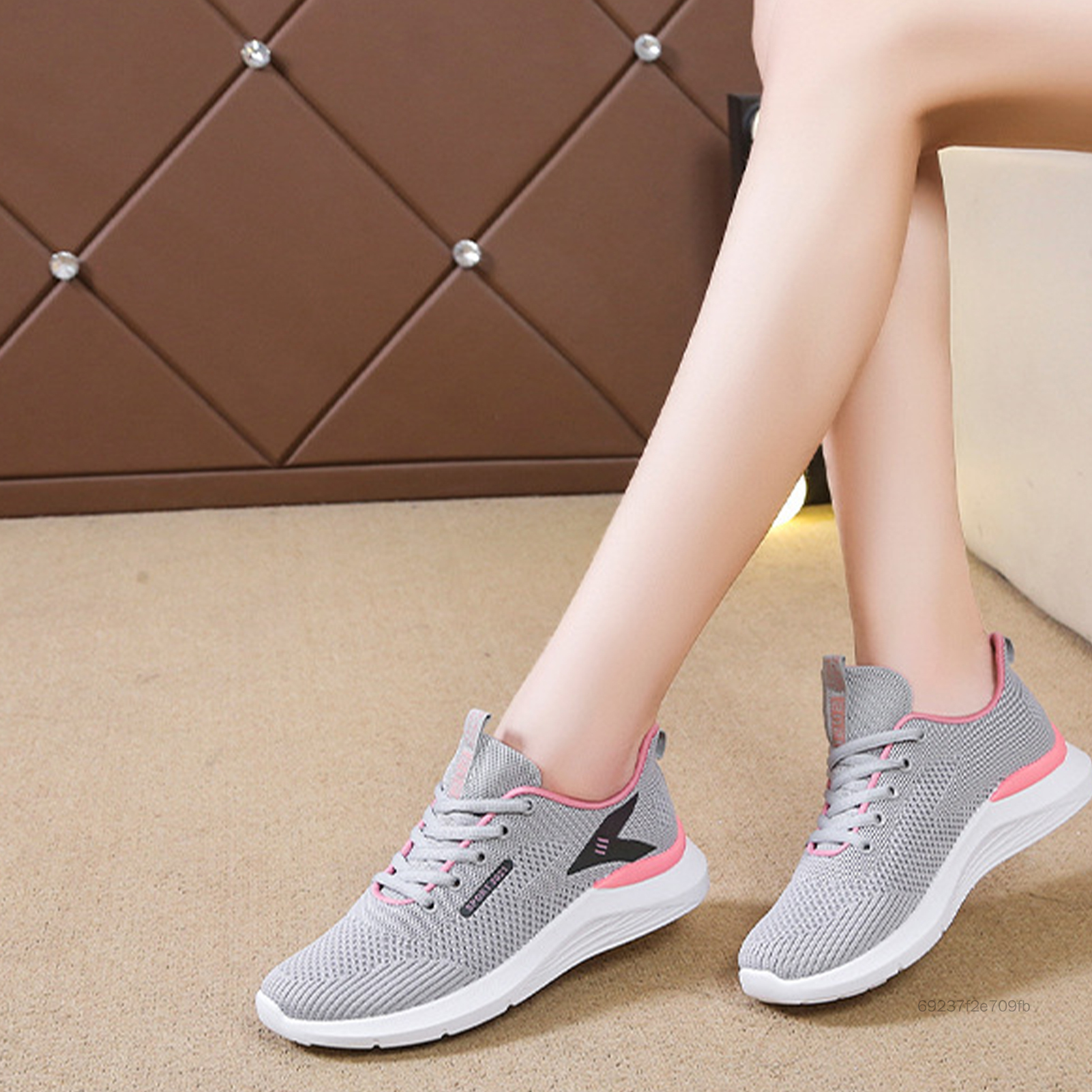 Giày chạy bộ nữ buộc dây chống mài mòn hợp thời trang Thích hợp cho môn thể thao Gym Chạy bộ JS-002-VN - 3