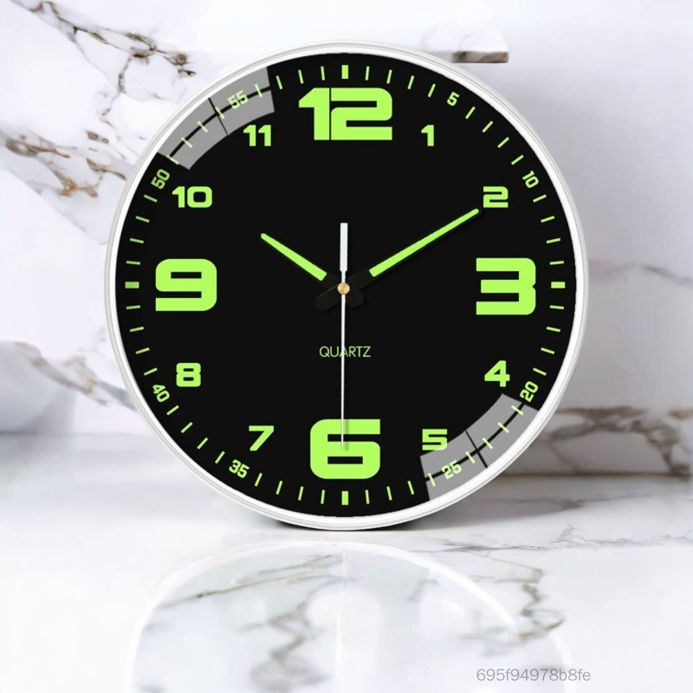 นาฬิกาควอทซ์ทรงกลมเรืองแสง - นาฬิกาดิจิตอลที่แม่นยำและเงียบสงบสำหรับการตกแต่งบ้านในสำนักงาน ราคา 164,753 บาท*ส่งฟรี