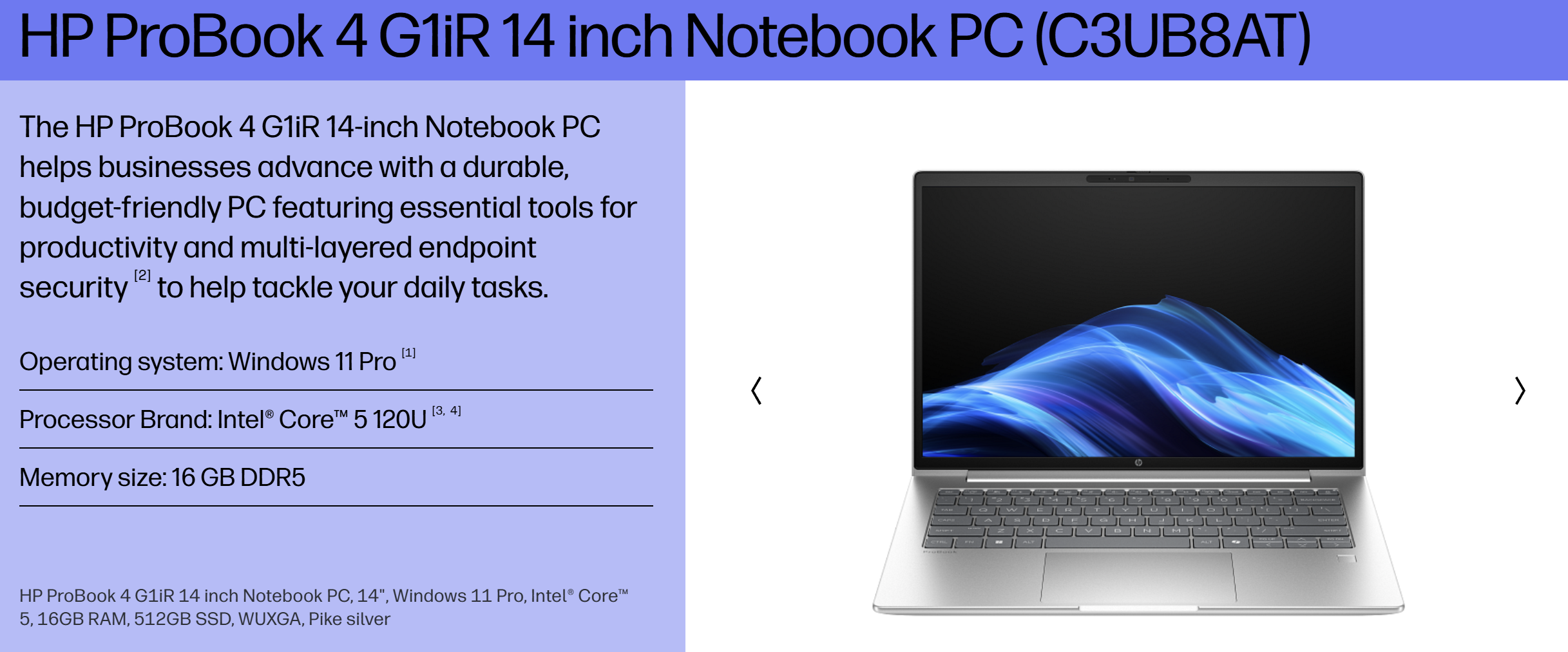 HP PROBOOK 4 G1iR-C3UB8AT PRICE IN BANGLADESH MC SOLUTION BD