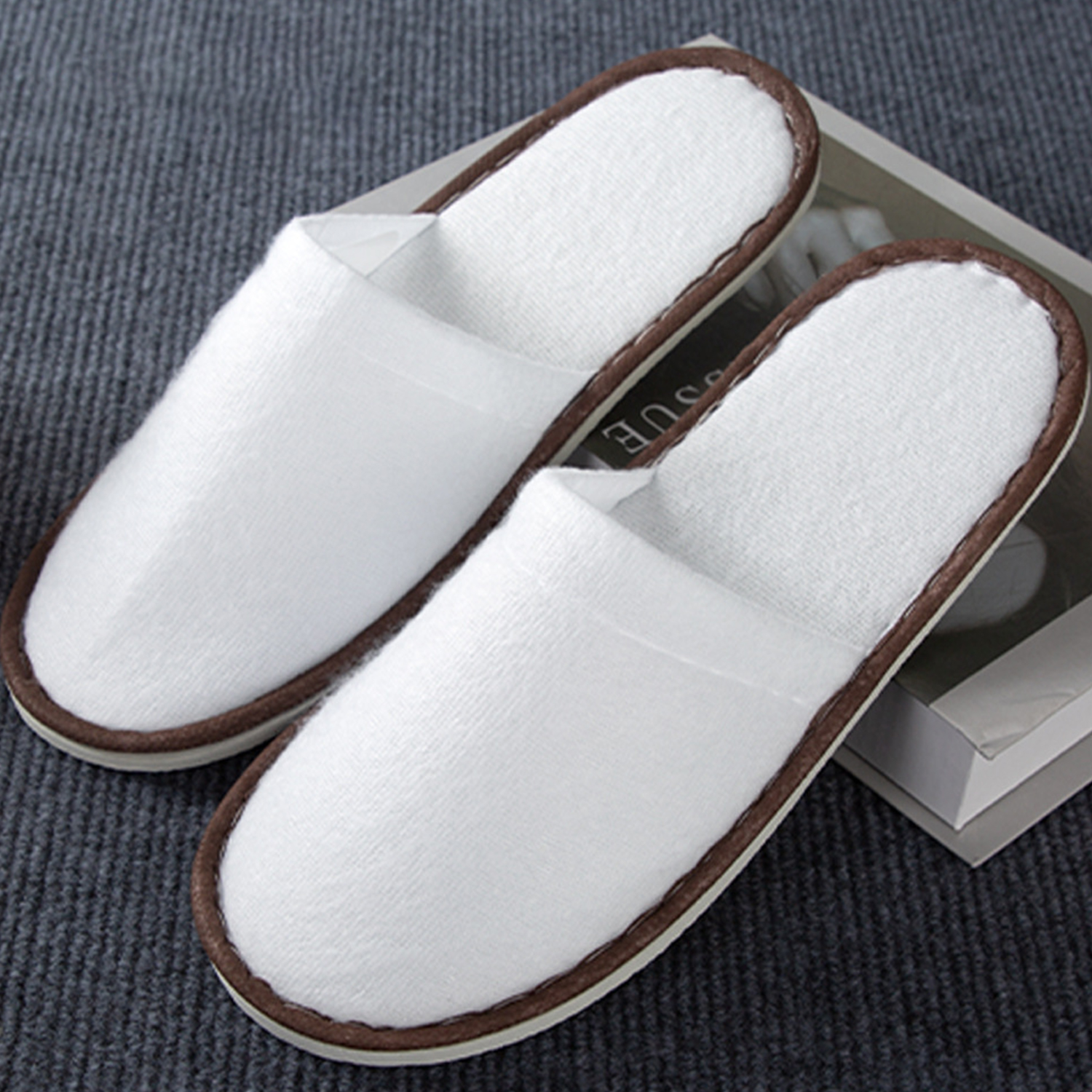 Men Cotton Slippers Autumn Winter Indoor Non Slip Thick Sole Velvet Couples