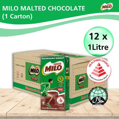 MILO UHT Chocolate Malt Packet Drink 1litre - Carton
