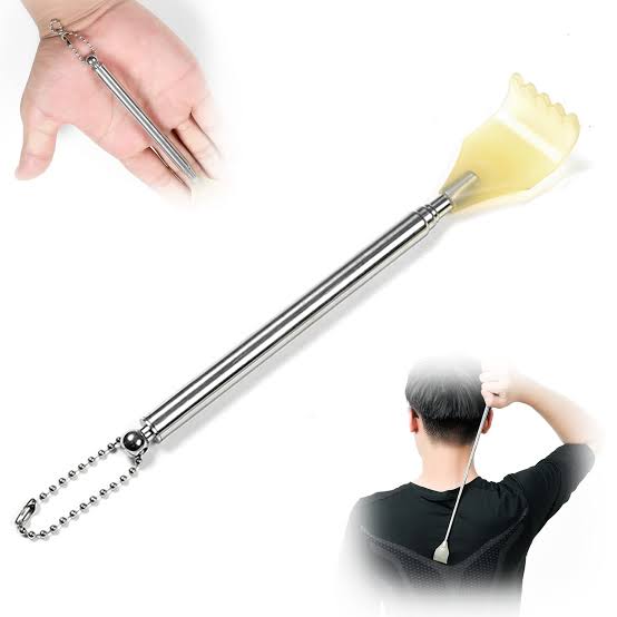 Portable Itching stick 8 Inch to 17 Inch Extendable Itching Stick Back Massager Back Scratcher Extra Long Massage Tools made of Stainless Steel Itching Khujli for Men Women Kids itching sticks