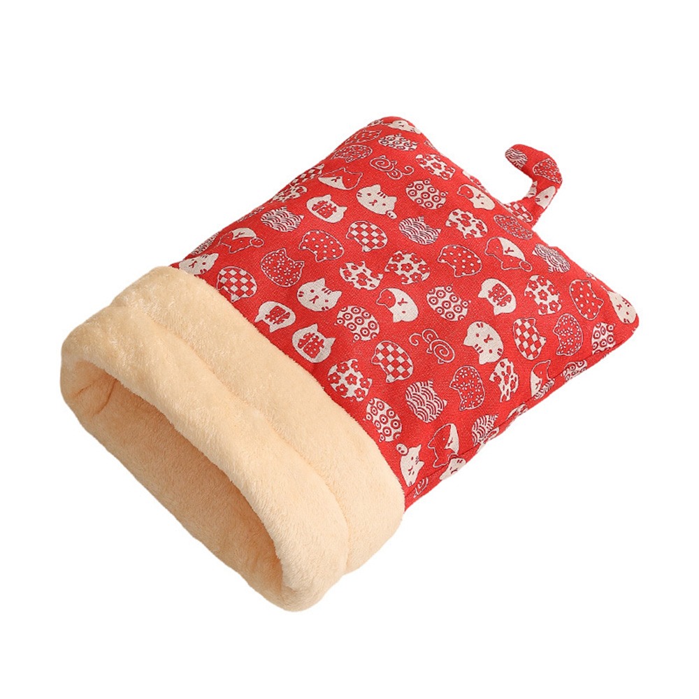 VITAL STORE Đồ nhồi bông Túi ngủ cho mèo Dày hơn Phim hoạt hình Giường hang động cho mèo Dễ thương Mùa đông ấm áp Thảm tổ mèo Đồ dùng cho thú cưng - 4