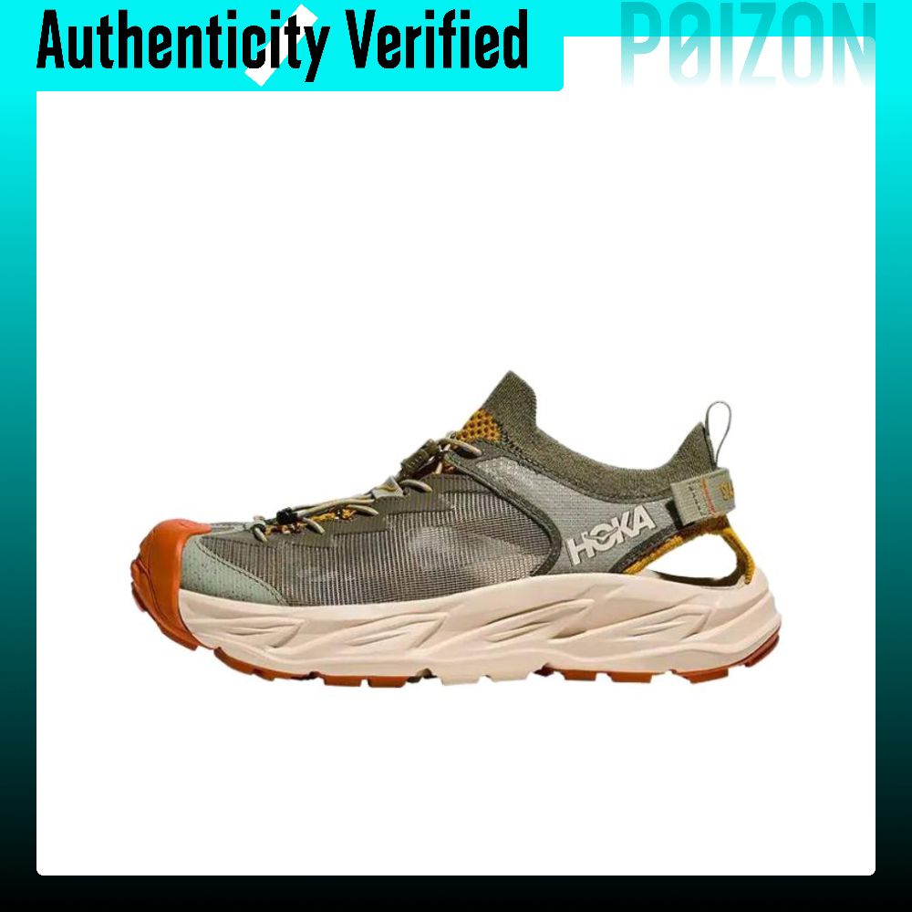 รองเท้าผู้ชาย HOKA ONE HOPARA 2 ผ้ากันลื่น ทนต่อการขัดถู ระบายอากาศได้ดี รองเท้าผู้ชาย เดินป่าริมแม่น้ำ สีเขียว 1162535SSSV