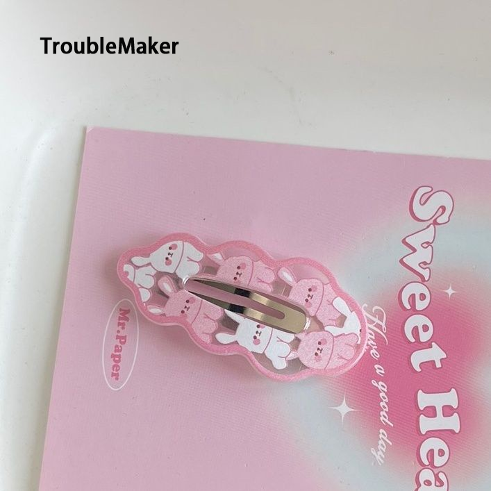 TroubleMaker 5 sets of cute flower shaped hair clips/bunny girl hair clips ราคา  4 บาท*ส่งฟรี